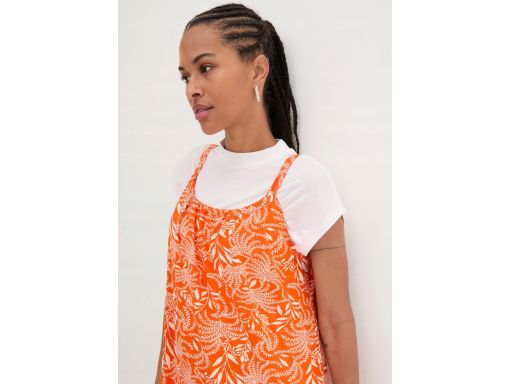 B.P.C sukienka maxi pomarańczowa letnia na cienkie ramiączka ^40/42