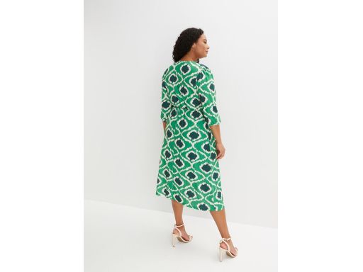 B.P.C wzorzysta sukienka midi koronka ^36/38