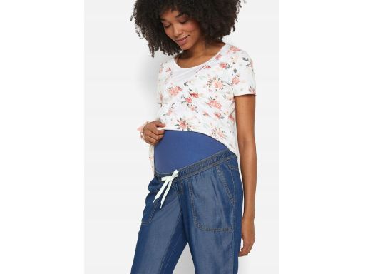 B.P.C lekkie spodnie ciążowe jeansowe cienkie ^50