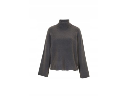 B.P.C sweter oversize szary ciemny z golfem r.48/50