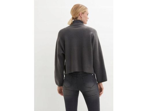 B.P.C sweter oversize szary ciemny z golfem r.48/50