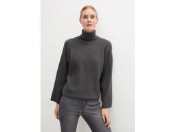 B.P.C sweter oversize szary ciemny z golfem r.48/50
