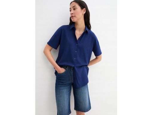 B.P.C bluzka z kołnierzykiem granatowa 36/38.