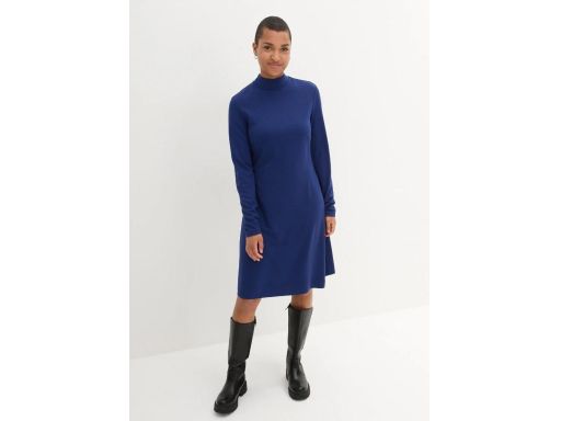 B.P.C sukienka Punto di Roma granatowa długi rękaw ^44/46