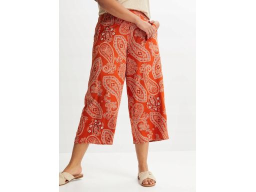 B.P.C spodnie kuloty z wiskozy we wzory 44.