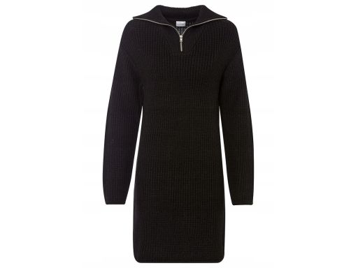 B.P.C sukienka dzianinowa z kołnierzem czarna ^36/38