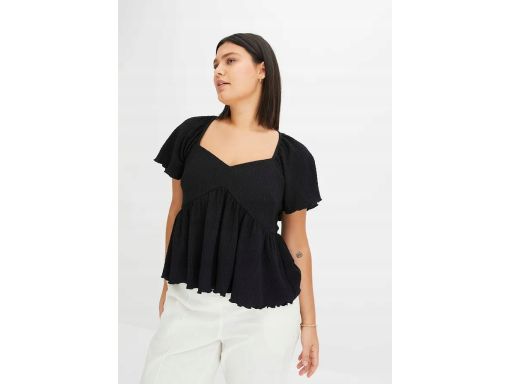 B.P.C bluzka czarna z krepy ^52/54
