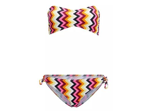 B.P.C bikini bandeau kolorowe we wzorek 38.