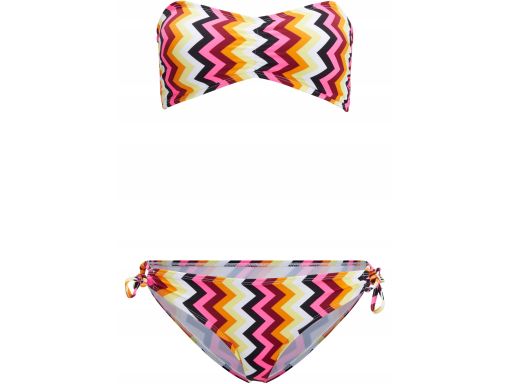 B.P.C bikini bandeau kolorowe we wzorek 38.