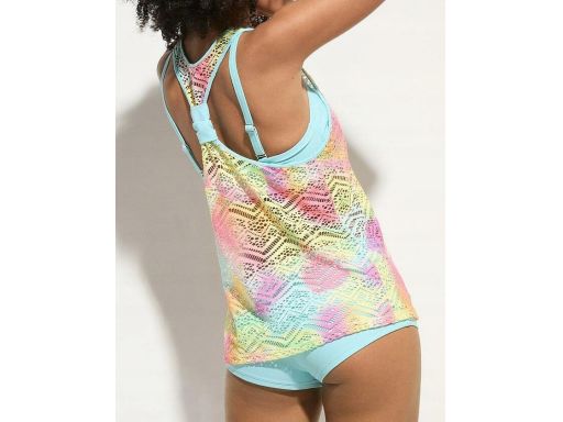 B.P.C tankini 3-elementowe top biustonosz i figi komplet 44.