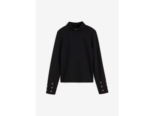 B.P.C bluzka czarna z nitami na rękawach 36/38.