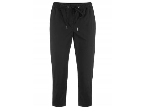 B.P.C bawełniane spodnie 3/4 czarne damskie 36.