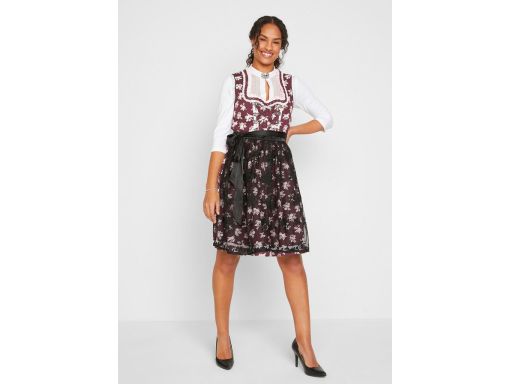 B.P.C sukienka ludowa z fartuchem z koronki 40.