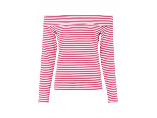 AH297 bawełniana bluzka carmen w paski ^44/46