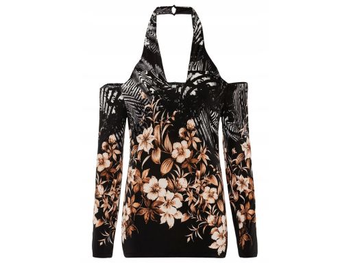 B.P.C bluzka odkryte ramiona z nadrukiem r.44/46