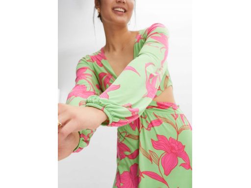 B.P.C długa kolorowa sukienka z wycięciami sexi 40/42