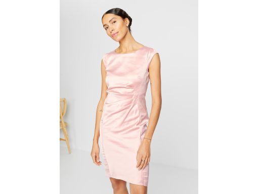 B.P.C sukienka satynowa różowa 46.