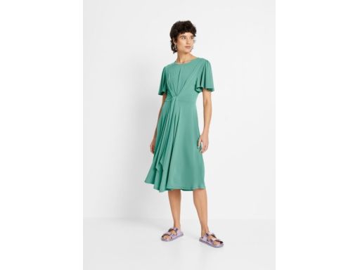 B.P.C sukienka zielona wiązanie midi r.44/46