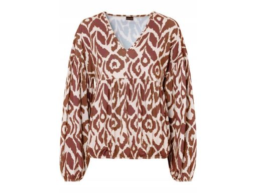 B.P.C bluzka luźna nadruk brąz r.40/42