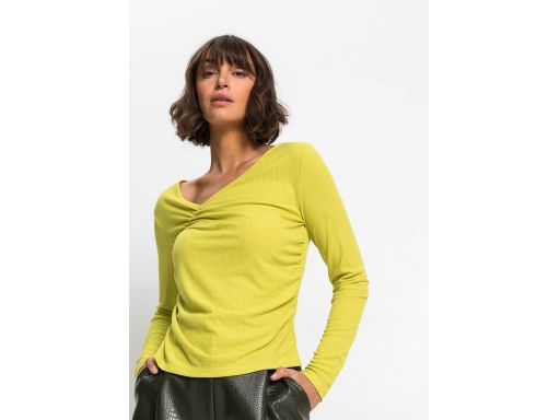 B.P.C bluzka limonkowa prążkowana ^36/38