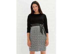 B.P.C sukienka ciążowa 2w1 w pepitkę 40/42.