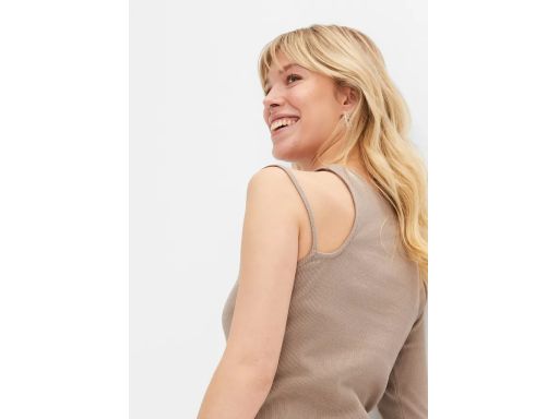 B.P.C bluzka prążkowana bawełniana na jedno ramię ^44/46