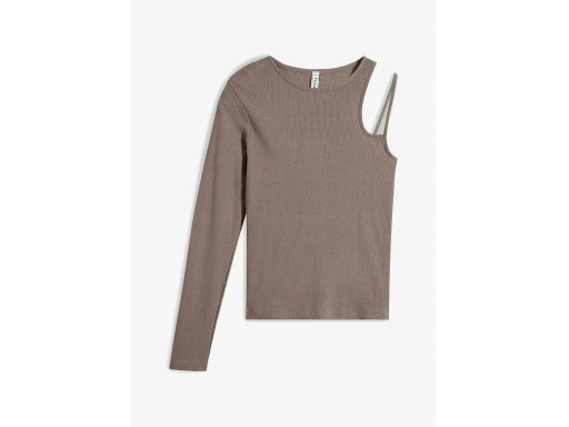 B.P.C bluzka prążkowana bawełniana na jedno ramię ^44/46