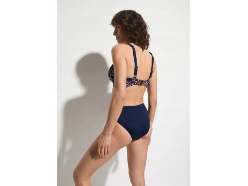 B.P.C bikini typu minimizer granatowe we wzory na fiszbinach 54 (110D)