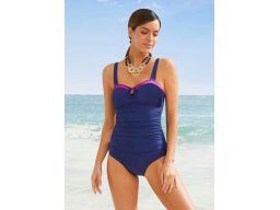 B.P.C kostium jednoczęściowy granatowo-fioletowy r.44