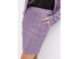 B.P.C spódnica mini z przędzy boucle ^52