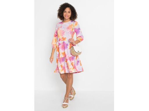 B.P.C sukienka kolorowa z falbaną r.44/46