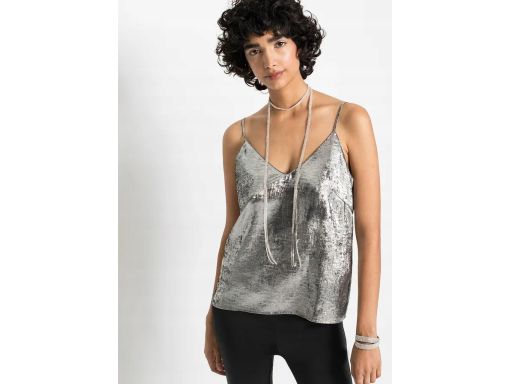 B.P.C srebrny top z połyskiem ^42