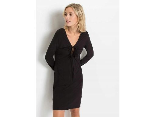 B.P.C czarna sukienka z wiązaniem ^40/42