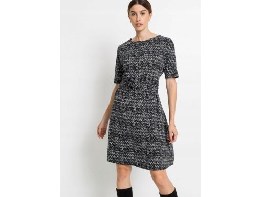 B.P.C sukienka czarna we wzory modna r.32/34