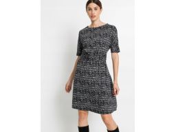 B.P.C sukienka czarna we wzory modna r.32/34