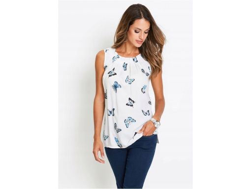 B.P.C bluzka bez rękawów z wiskozy w motyle 36.