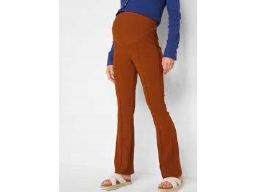 B.P.C spodnie ciążowe prążkowane cynamonowe ^40/42