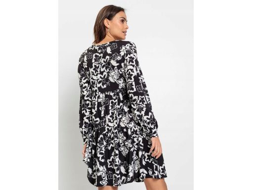 B.P.C Czarno-biała sukienka we wzory ^36/38