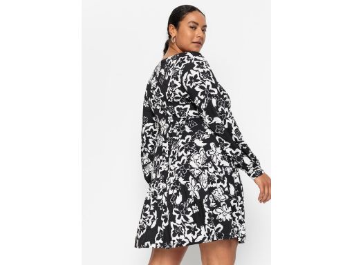 B.P.C Czarno-biała sukienka we wzory ^36/38