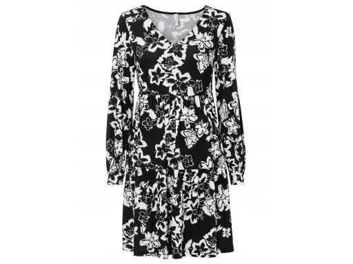 B.P.C Czarno-biała sukienka we wzory ^36/38