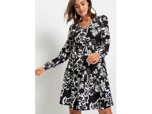 B.P.C Czarno-biała sukienka we wzory ^36/38