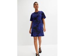 B.P.C. sukienka shirtowa granatowo czarna w ciapki ^32/34