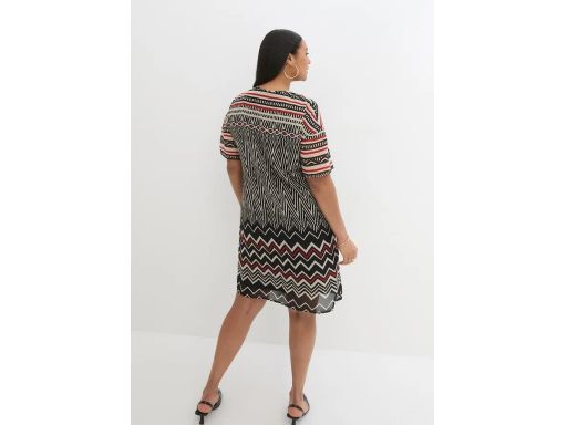 B.P.C. sukienka we wzory szyfonowa r.50