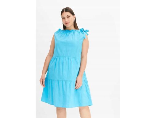B.P.C niebieska sukienka trapezowa 42.