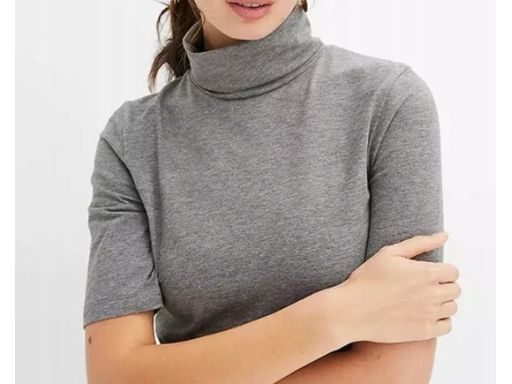 B.P.C golf szary z krótkim rękawem 40/42.