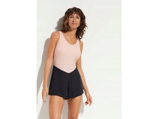 B.P.C kombinezon kąpielowy czarno-różowy r.46