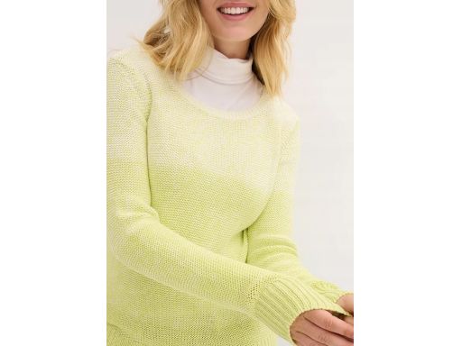 B.P.C sweter ombre biało-żółty ^52/54