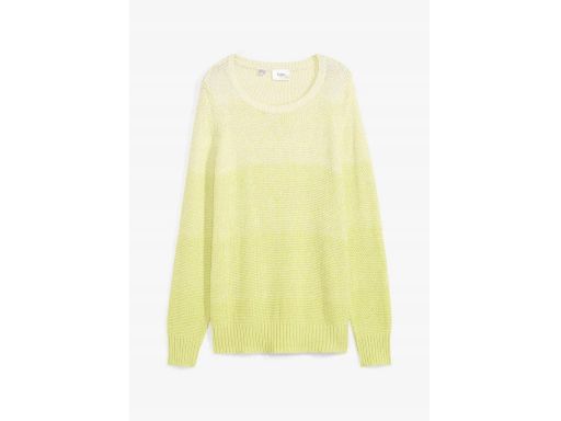 B.P.C sweter ombre biało-żółty ^52/54
