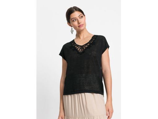 B.P.C bluzka z koronką czarna ^36/38