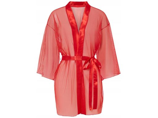VENUS kimono szlafrok z siateczkowy czerwony r.44/46